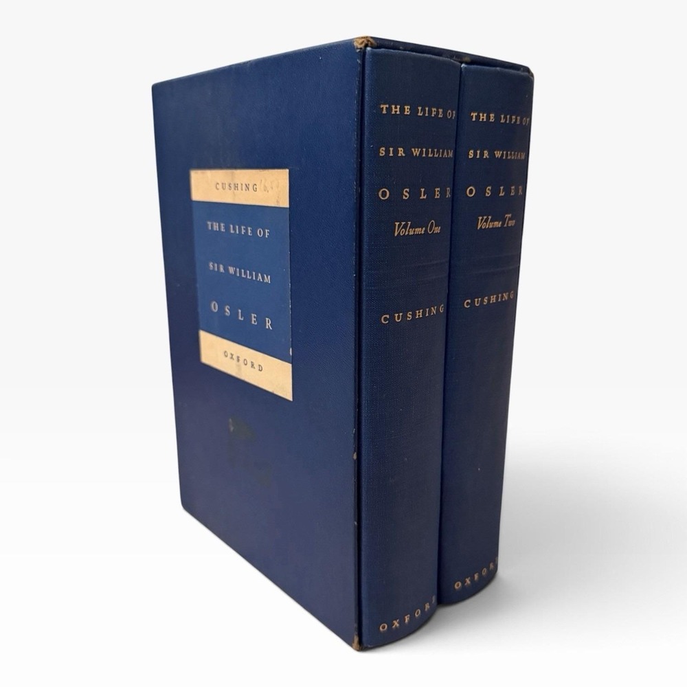 "The Life of Sir William Osler" Cushing, 1940, Boxed Set, HC w/ Slipcase Vol 1&2